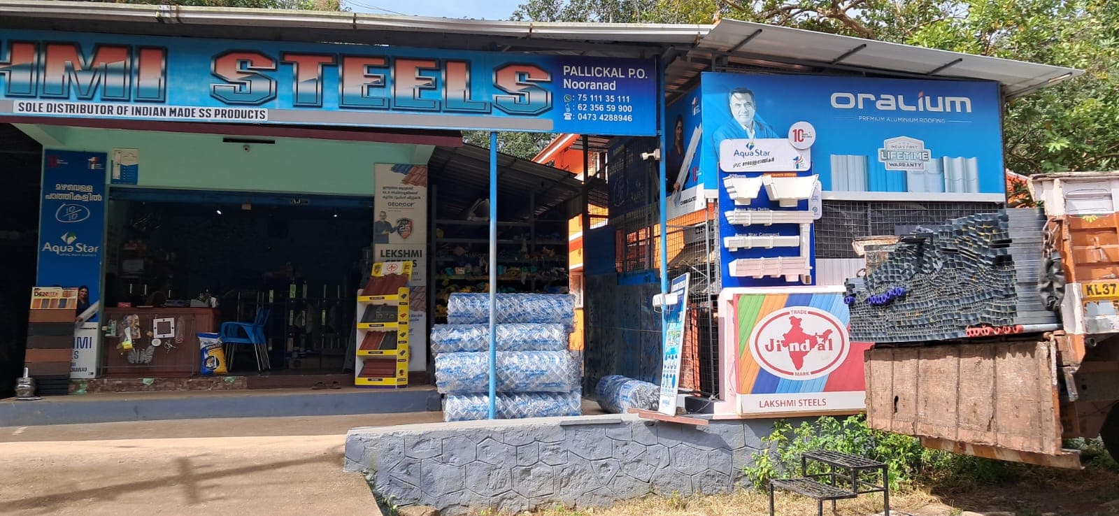 Ready steel and roofing stock at LEKSHMI STEELS